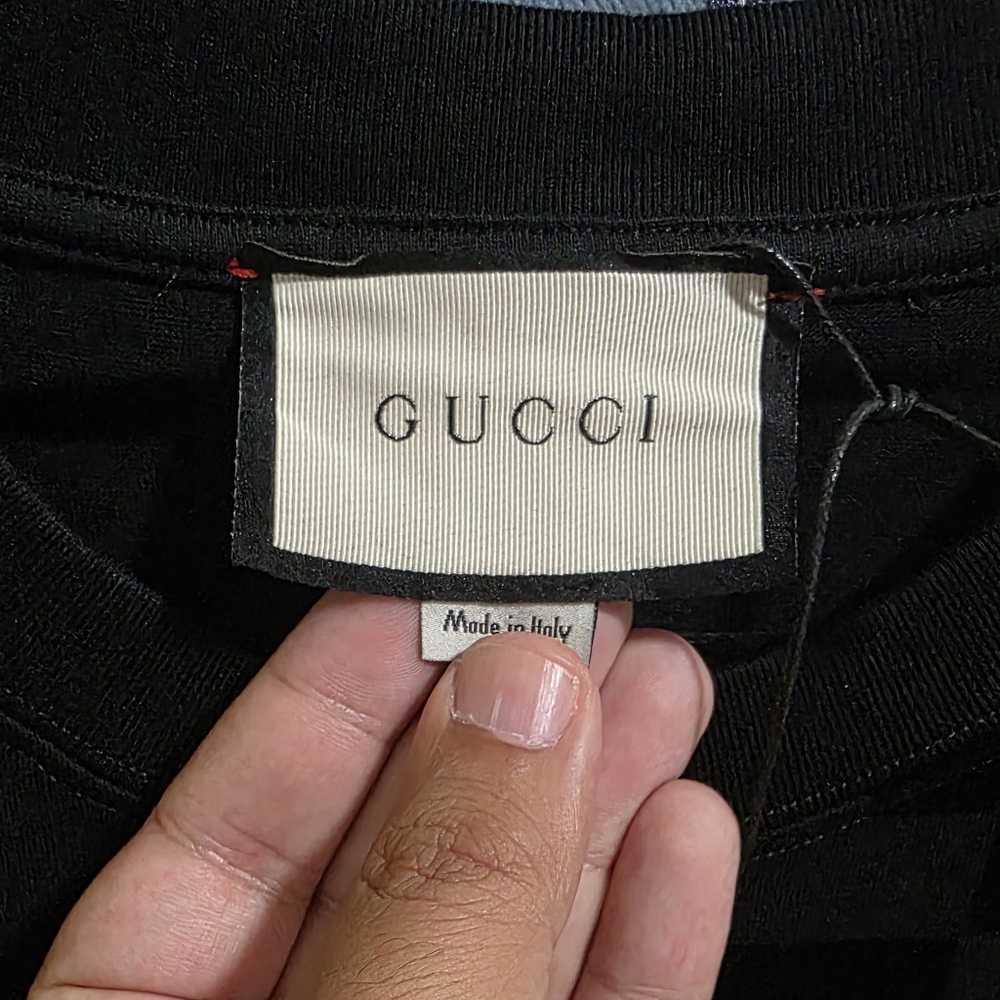 2024 Edition Gucci GG Flocked Print 100% Cotton T-shirt XL - Picture 9 of 16
